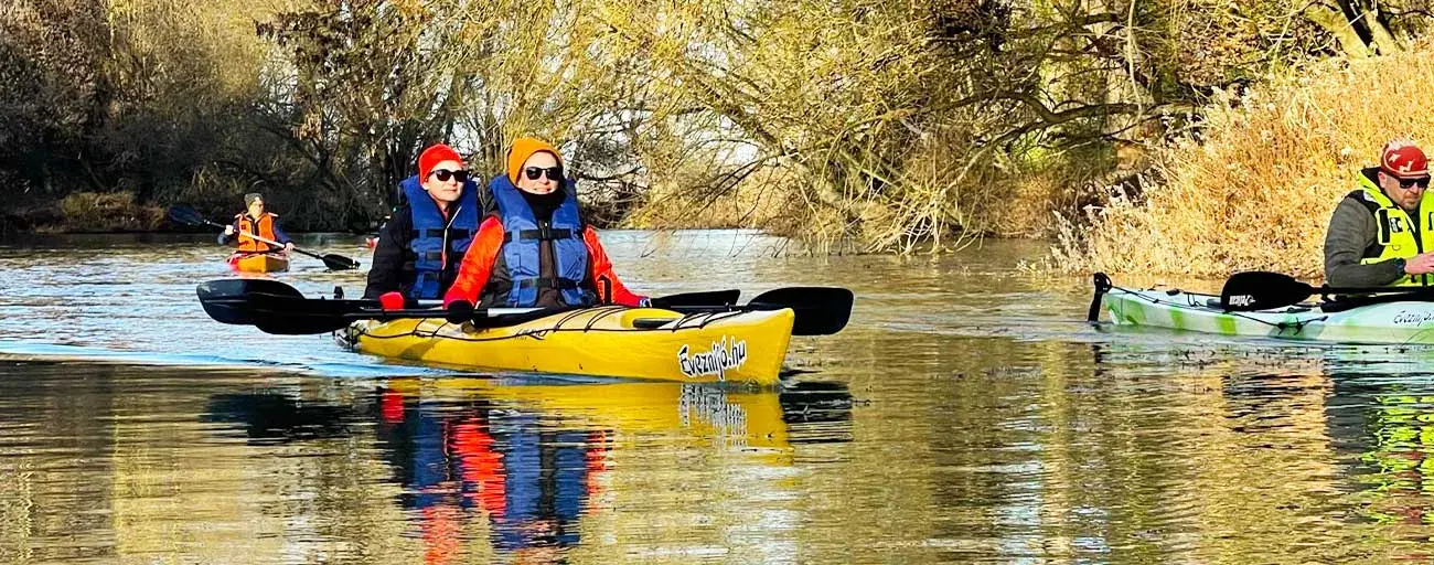A Varázslatos Ipoly kajakkal télen